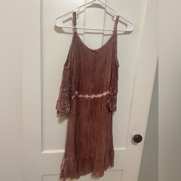Shoreline Lace Crochet Tie-Front Maxi Dress - NWT - Picture 2 of 3